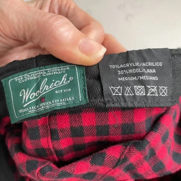 Woolrich The Original Outdoor Clothing Co Newsboy Honeycomb Knit Hat Black Sz M - Picture 6 of 8